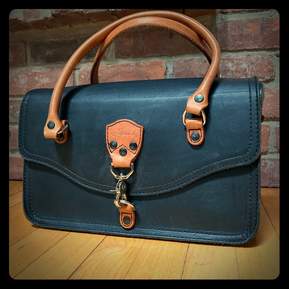 Saddleback Leather Co. “Satchel Purse” [script]